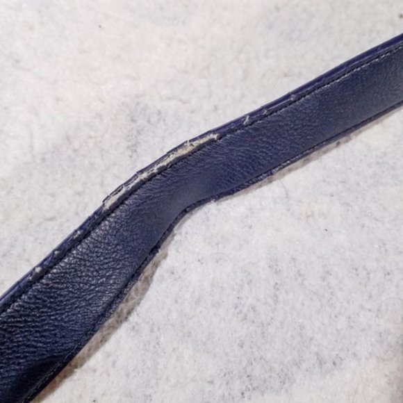 Nine West Dark Blue Patchwork Style Zipped Purse - Picture 7 of 8